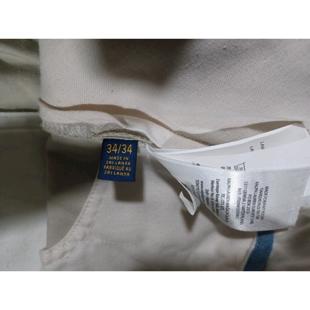 Polo Ralph Lauren Pants Mens 34x34 Khaki Classic Fit Straight Leg Chino NWT - Picture 4 of 5